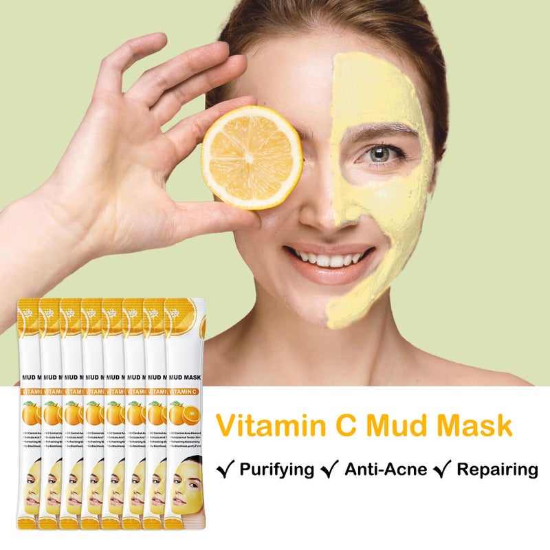 LZYLLS 24 Pcs Clay Face Mask with Brush,Hydrating Mud Face Mask Set,Deep Cleaning Oil Control Clay Facial Masks for Blackheads Remover,Mud Facial Masks Skincare Gift Set - Image 3